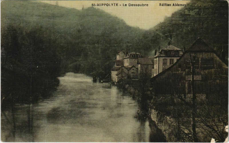 Carte postale ancienne Saint-Hippolyte Le Dessoubre à Saint-Hippolyte