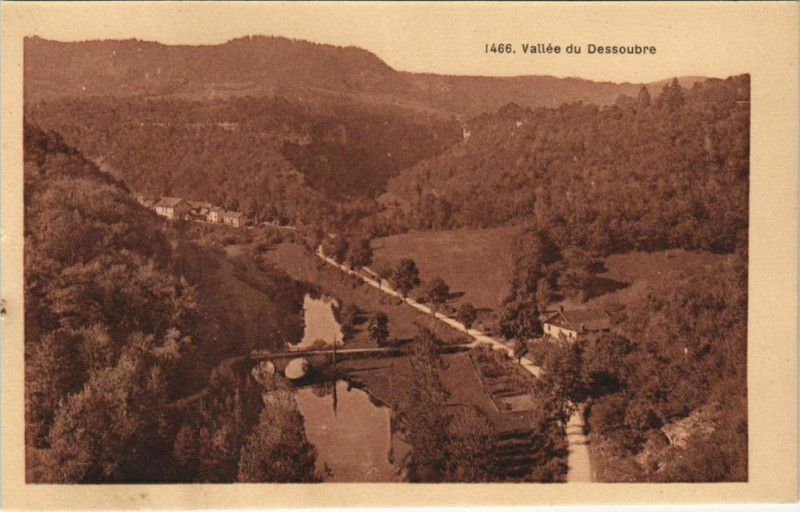 Carte postale ancienne Valle du Dessoubre