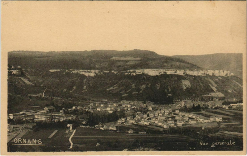 Carte postale ancienne Ornans Vue Generale à Ornans