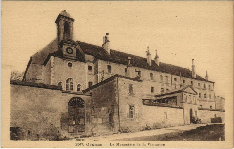 Carte postale ancienne Ornans Le Monastere de la Visitation à Ornans