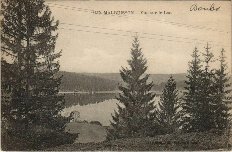 Carte postale ancienne Malbuisson Vue sur le Lac à Malbuisson
