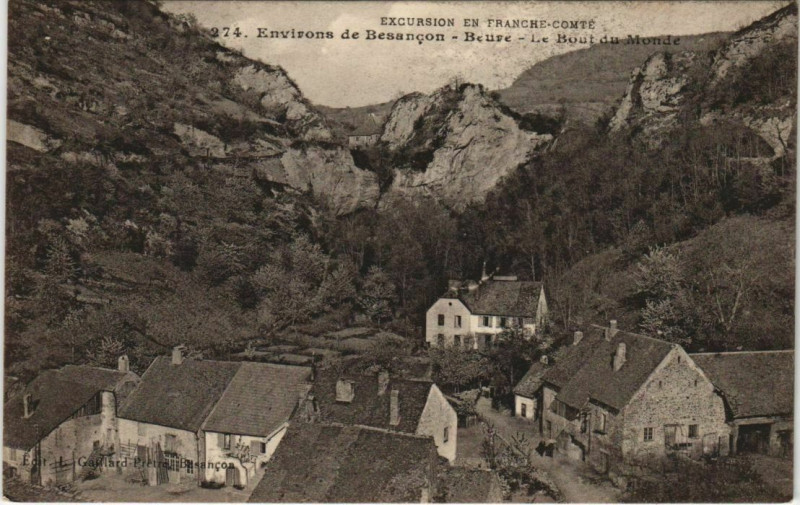 Carte postale ancienne Beure Le Bout du Monde - Environs de Besancon à Beure