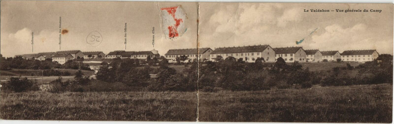 Carte postale ancienne Valdahon Vue Generale du Camp - Double Sided Postcard à Valdahon
