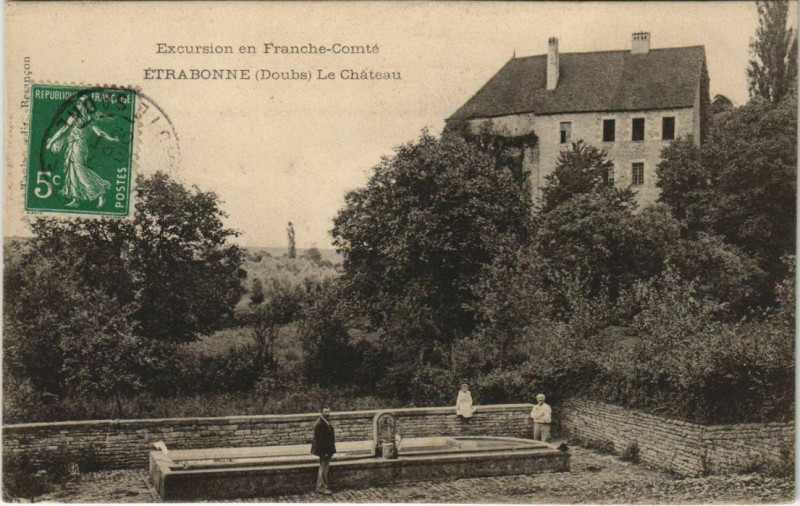 Carte postale ancienne Etrabonne Le Chateau à Étrabonne