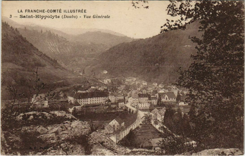 Carte postale ancienne Saint-Hippolyte Vue Generale à Saint-Hippolyte