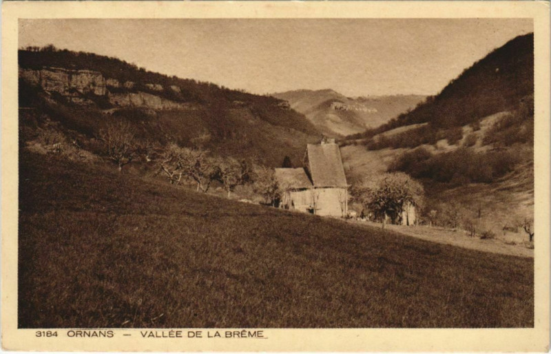 Carte postale ancienne Ornans Vallee de la Breme à Ornans