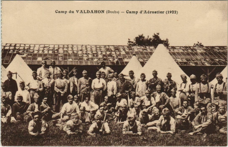 Carte postale ancienne Valdahon Camp du Valdahon - Camp d'Aerostier à Valdahon
