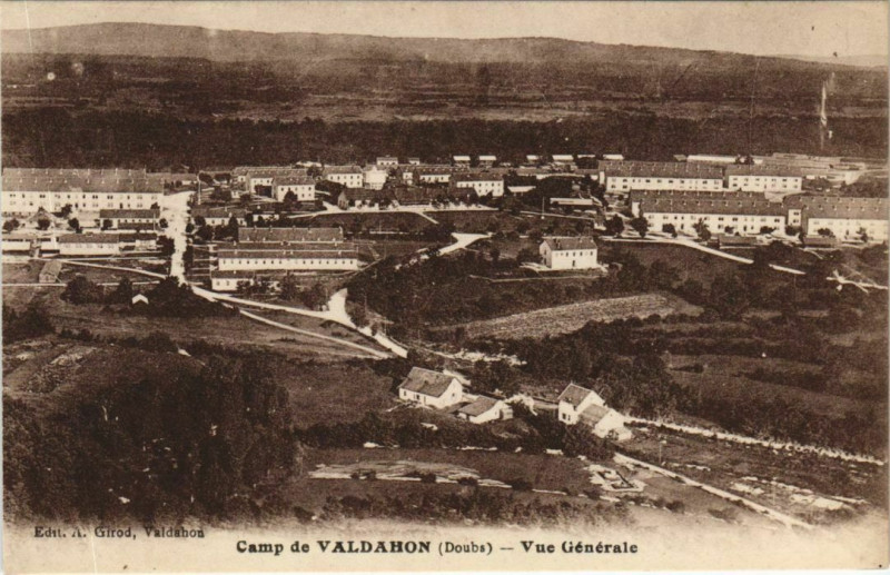 Carte postale ancienne Valdahon Camp du Valdahon - Vue Generale à Valdahon