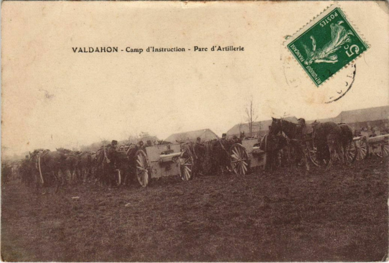 Carte postale ancienne Valdahon Camp d'Instruction - Parc d'Artillerie à Valdahon