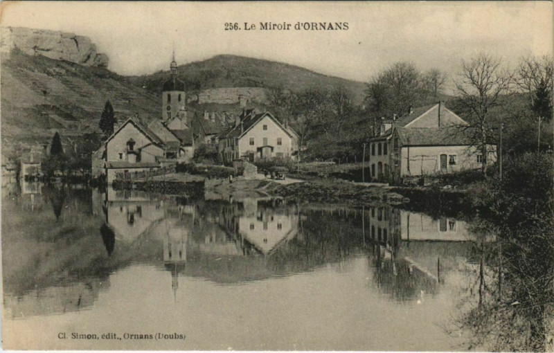 Carte postale ancienne Ornans Le Miroir d'Ornans à Ornans