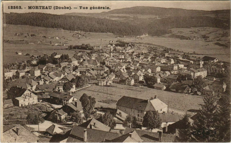 Carte postale ancienne Morteau Vue Generale à Morteau
