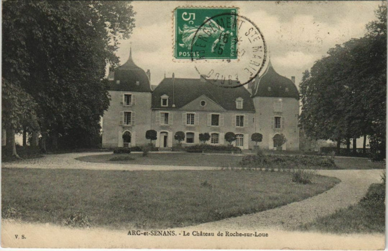 Carte postale ancienne Arc-et-Senans Le Chateau de Roche-sur-Loue à Arc-et-Senans