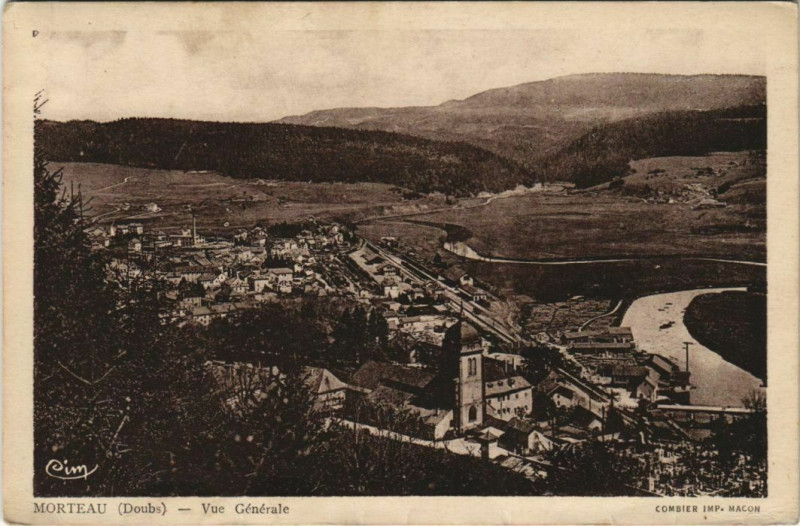 Carte postale ancienne Morteau Vue Generale à Morteau
