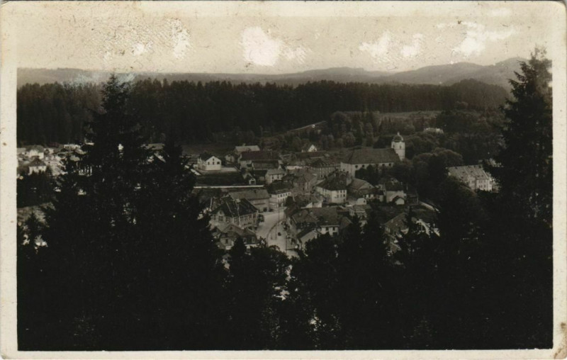 Carte postale ancienne Maiche Vue Generale depuis le Kiosque à Maîche