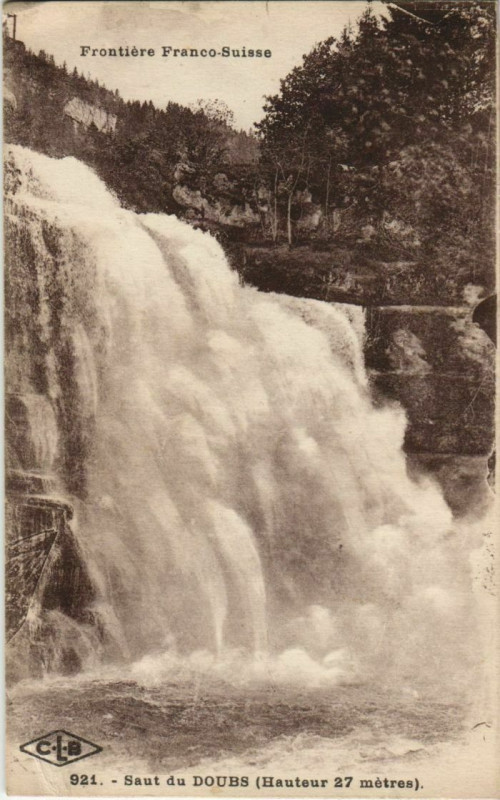 Carte postale ancienne Saut do Doubs à Doubs