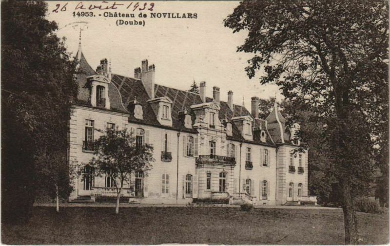 Carte postale ancienne Novillars Chateau de Novillars à Novillars