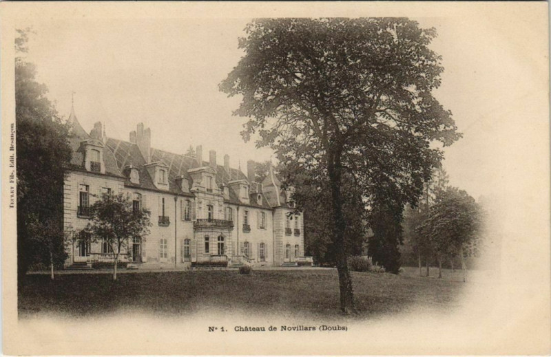 Carte postale ancienne Novillars Chateau de Novillars à Novillars