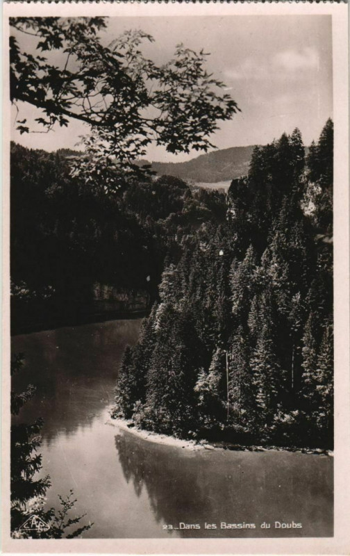 Carte postale ancienne Dans les Bassin du Doubs à Doubs