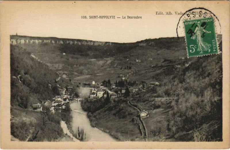 Carte postale ancienne Saint-Hippolyte Le Desroubre à Saint-Hippolyte