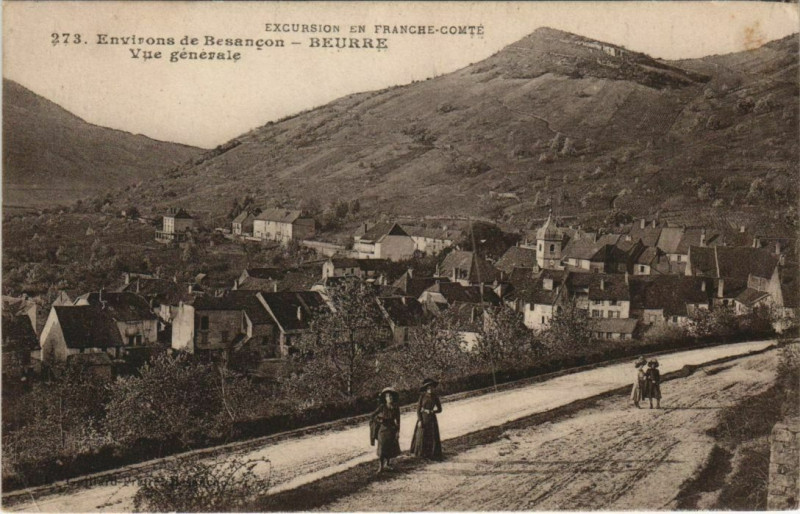 Carte postale ancienne Beure Vue Generale - Environs de Besancon à Beure