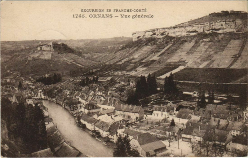 Carte postale ancienne Ornans Vue Generale à Ornans