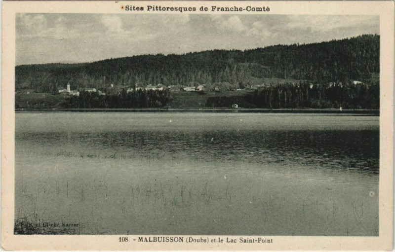 Carte postale ancienne Malbuisson et le Lac de Saint-Point à Malbuisson