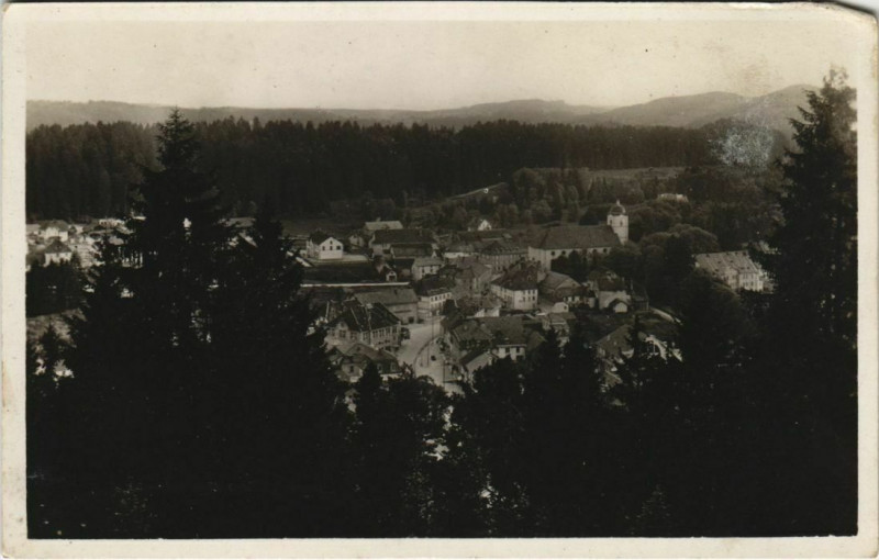 Carte postale ancienne Maiche Vue Generale depuis le Kiosque à Maîche