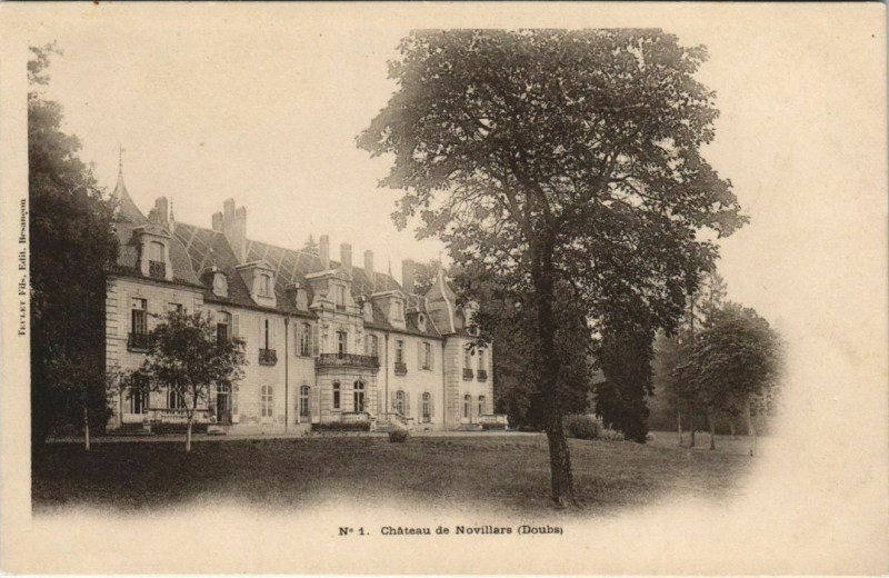 Carte postale ancienne Novillars Chateau de Novillars à Novillars