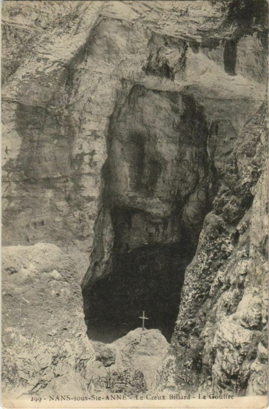 Carte postale ancienne Nans-sous-Sainte-Anne Le Creux Billard - Le Gouffre à Nans-sous-Sainte-Anne