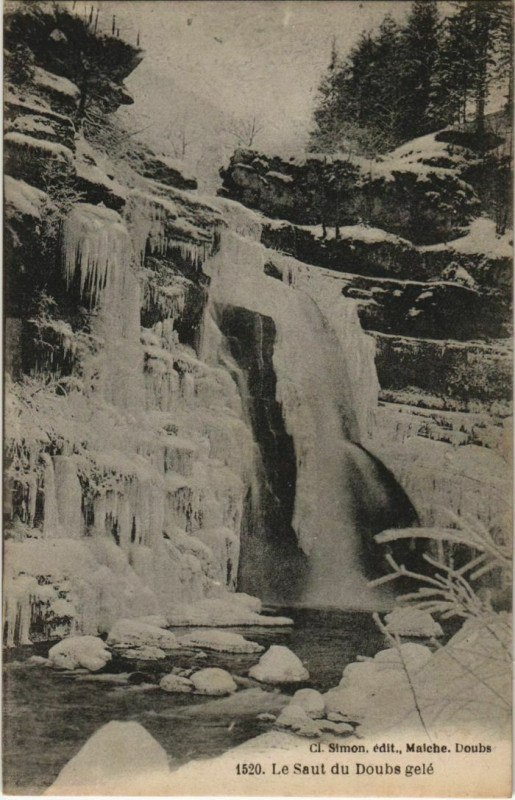 Carte postale ancienne Le Saut do Doubs Gele à Doubs