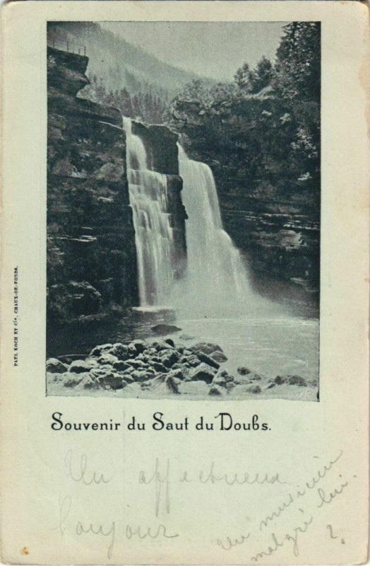 Carte postale ancienne Saut do Doubs à Doubs