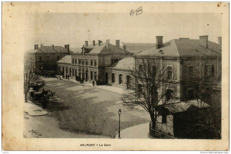 Carte postale ancienne Belfort La Gare à Belfort