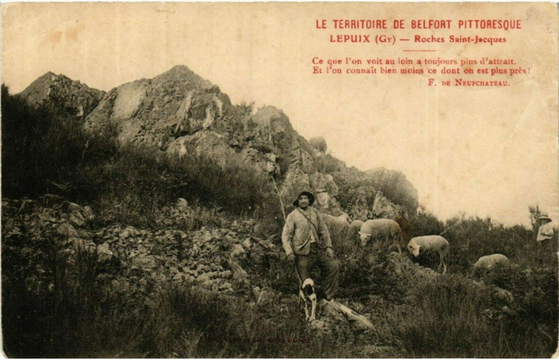 Carte postale ancienne Le Territoire de Belfort Pittoresque - Lepuix (Gy) - Roches Saint à Belfort