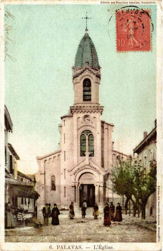 Carte postale ancienne Palavas-les-Flots L'Eglise à Palavas-les-Flots
