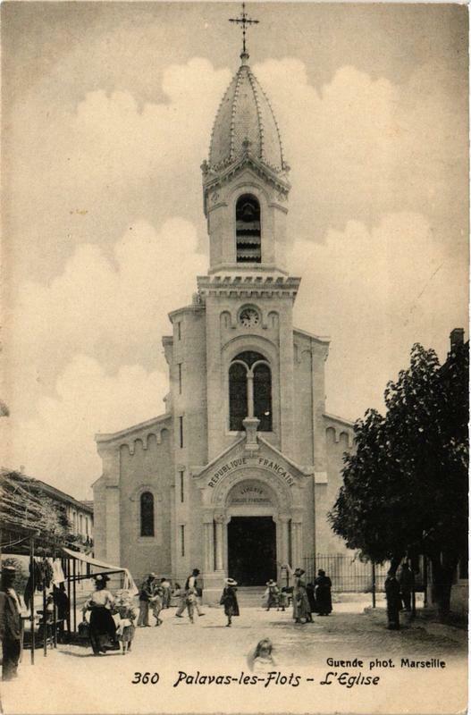 Carte postale ancienne Palavas-les-Flots L'Eglise à Palavas-les-Flots