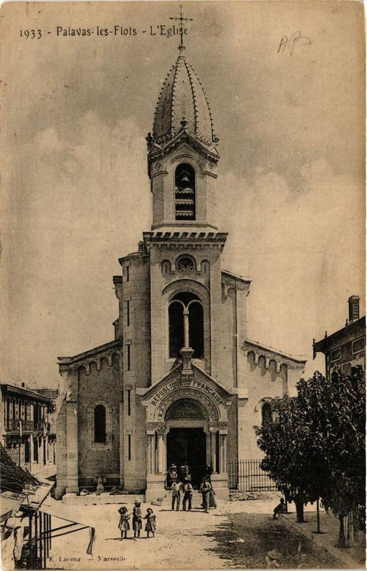 Carte postale ancienne Palavas-les-Flots L'Eglise à Palavas-les-Flots