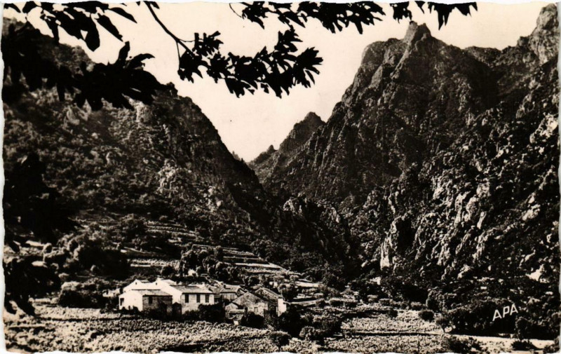 Carte postale ancienne Lamalou-les-Bains Entrée des Gorges d'Héric à Lamalou-les-Bains