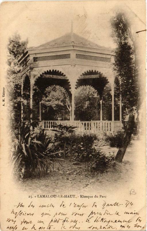 Carte postale ancienne Lamalou-le-Haut Kiosque du Parc