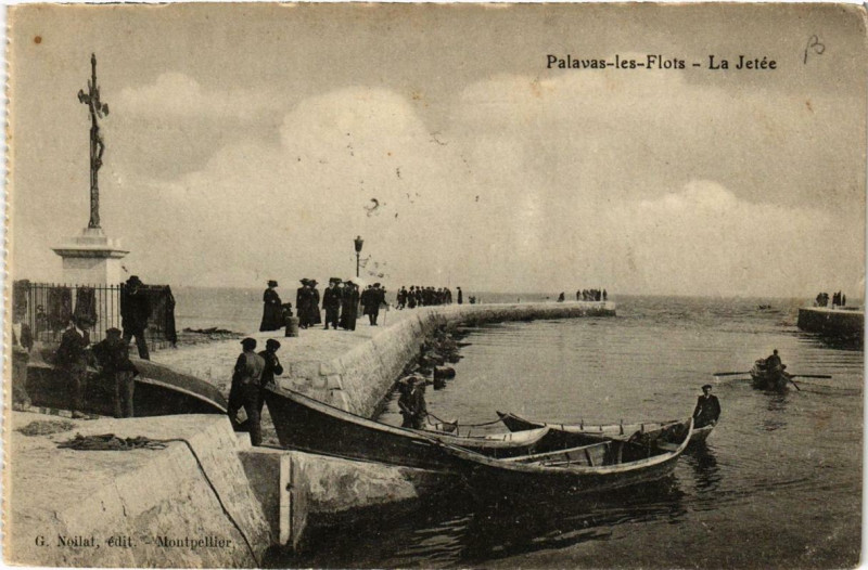 Carte postale ancienne Palavas-les-Flots La Jetée à Palavas-les-Flots