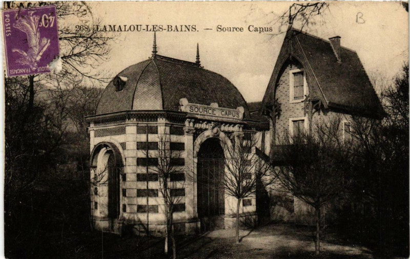 Carte postale ancienne Lamalou-les-Bains Source Capus à Lamalou-les-Bains