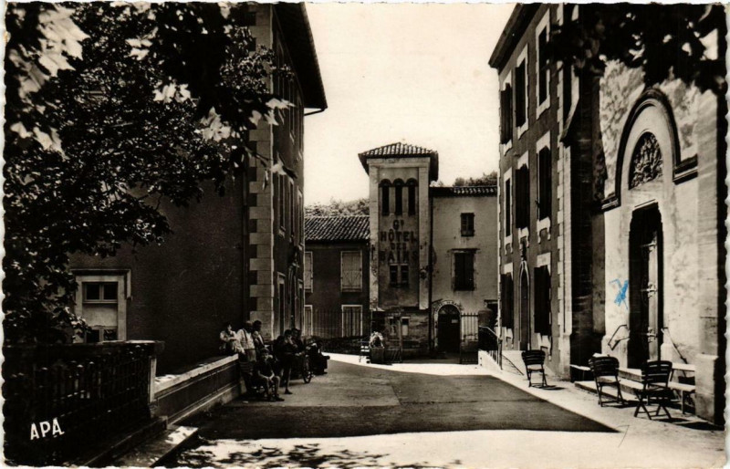 Carte postale ancienne Lamalou-les-Bains Hopital Privat à Lamalou-les-Bains
