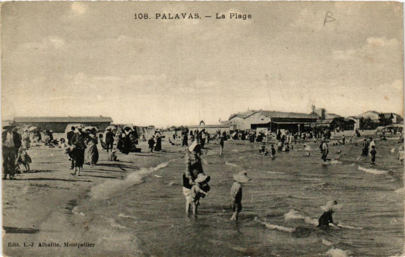 Carte postale ancienne Palavas-les-Flots La Plage à Palavas-les-Flots