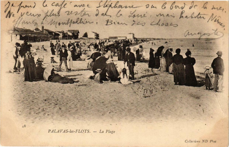 Carte postale ancienne Palavas-les-Flots La Plage à Palavas-les-Flots