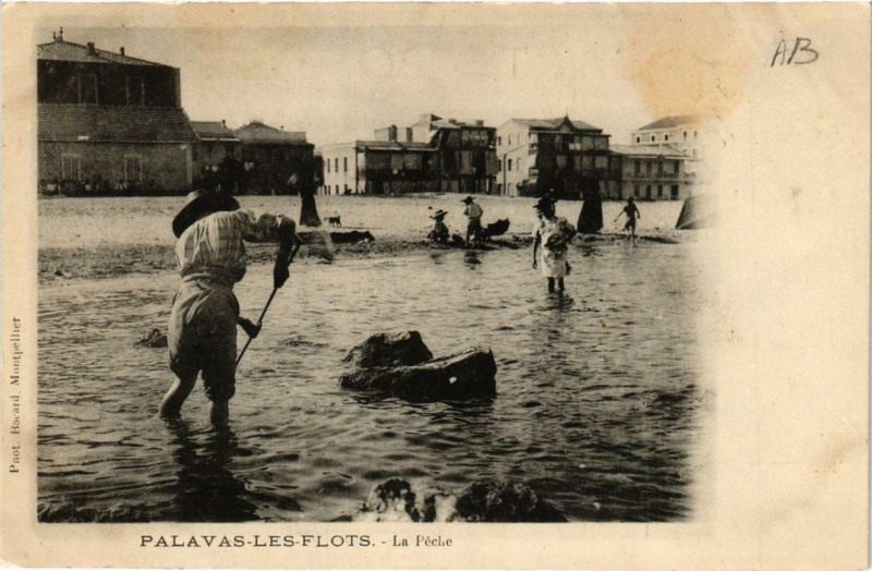 Carte postale ancienne Palavas-les-Flots La Peche à Palavas-les-Flots