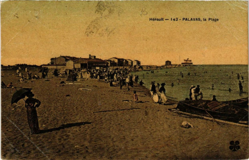 Carte postale ancienne Palavas-les-Flots La Plage à Palavas-les-Flots