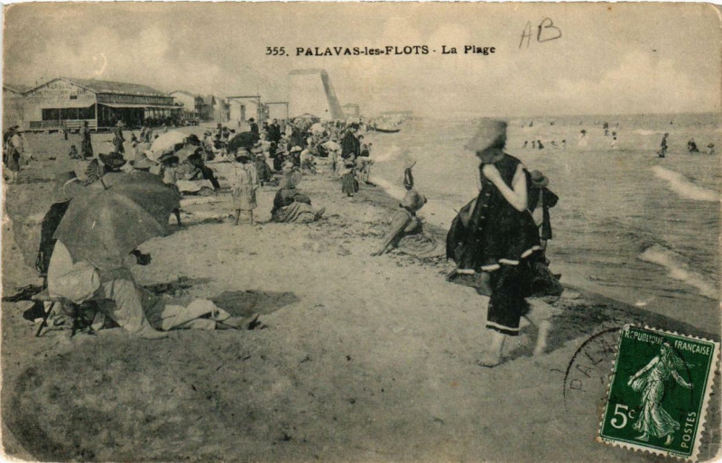 Carte postale ancienne Palavas-les-Flots La Plage à Palavas-les-Flots