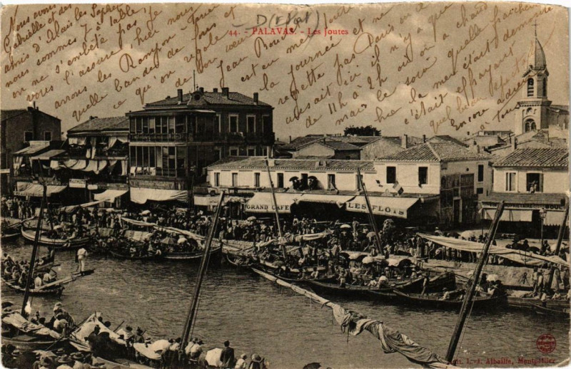 Carte postale ancienne Palavas Les Joutes
