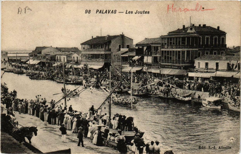 Carte postale ancienne Palavas Les Joutes