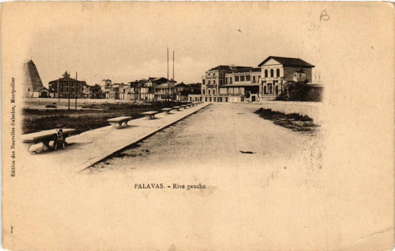Carte postale ancienne Palavas-les-Flots Rive gauche à Palavas-les-Flots