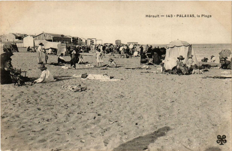 Carte postale ancienne Palavas-les-Flots La Plage à Palavas-les-Flots